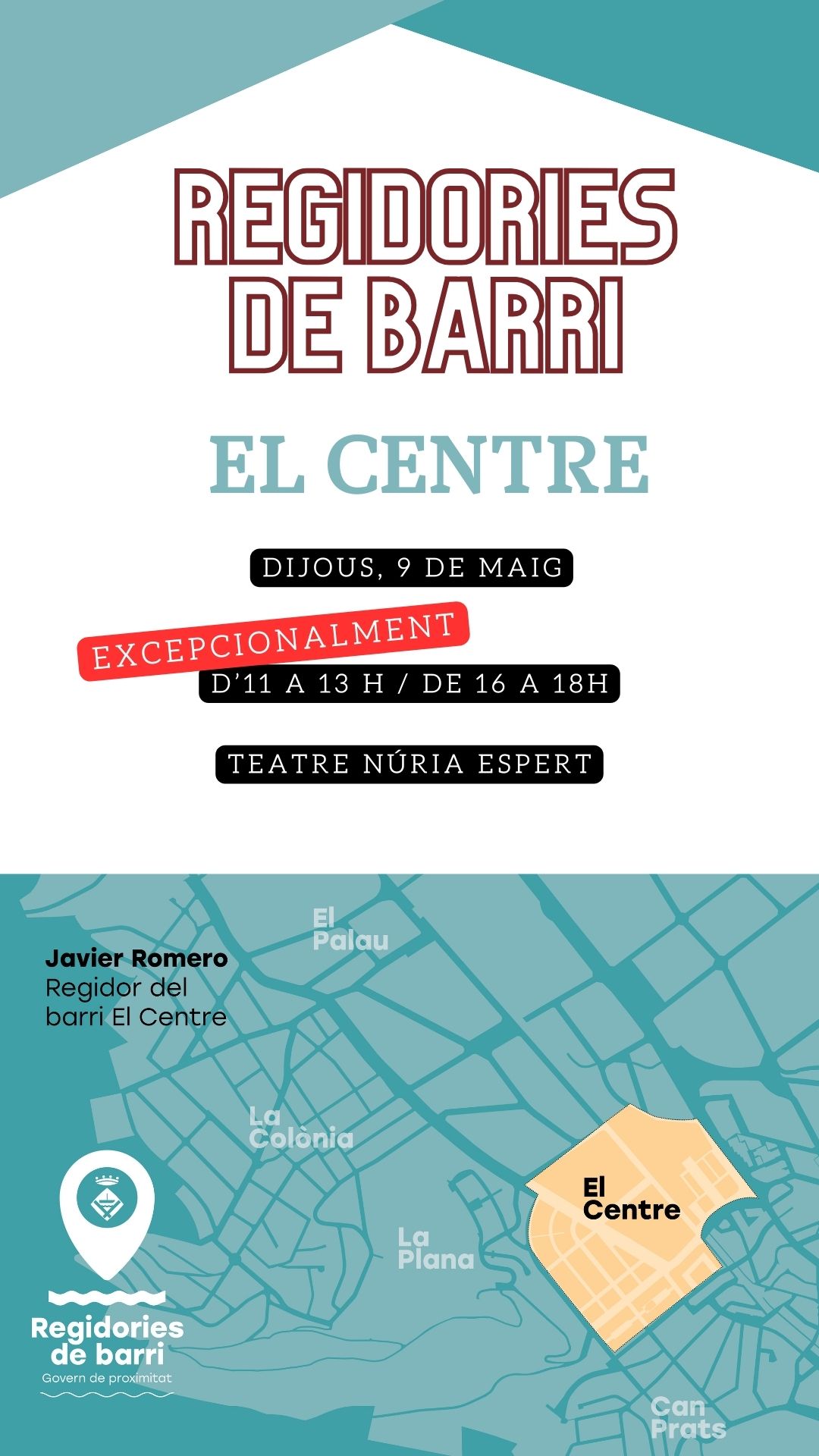 REGIDORIES DE BARRI: El Centre